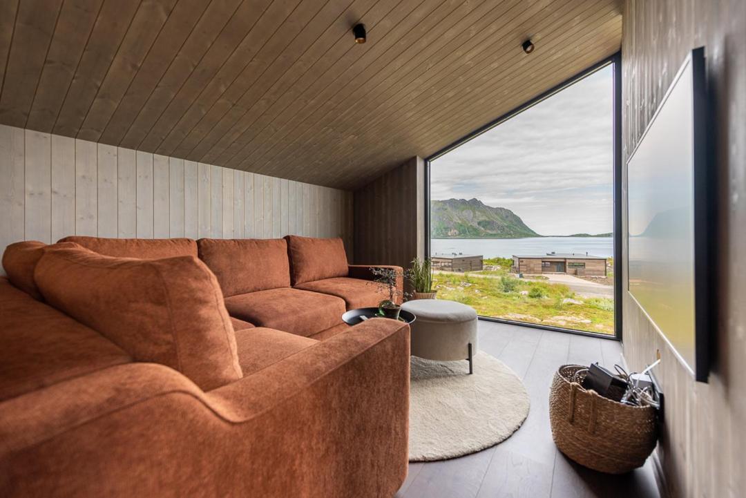 Hoda Cabin - Luxury Lodge With Jacuzzi And Sauna Lyngvaeret Bagian luar foto